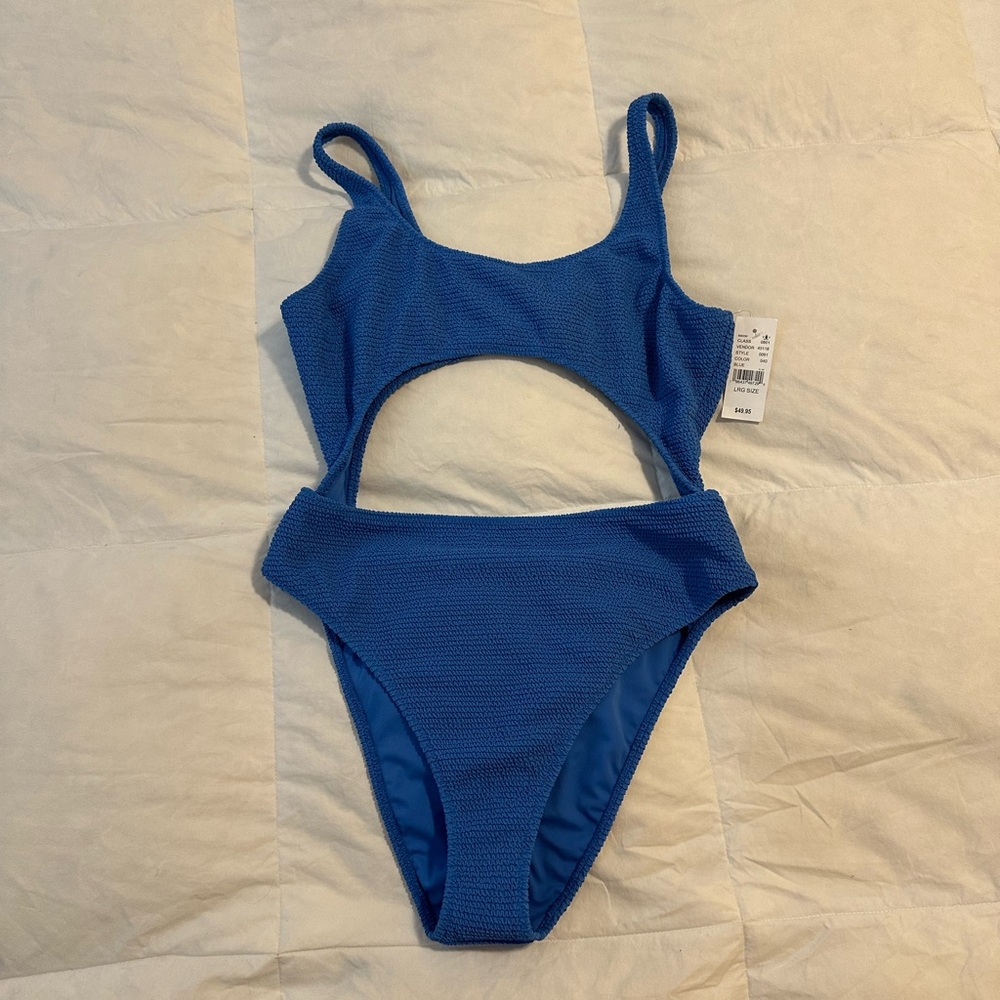 Pacsun Blue High Waist One Piece